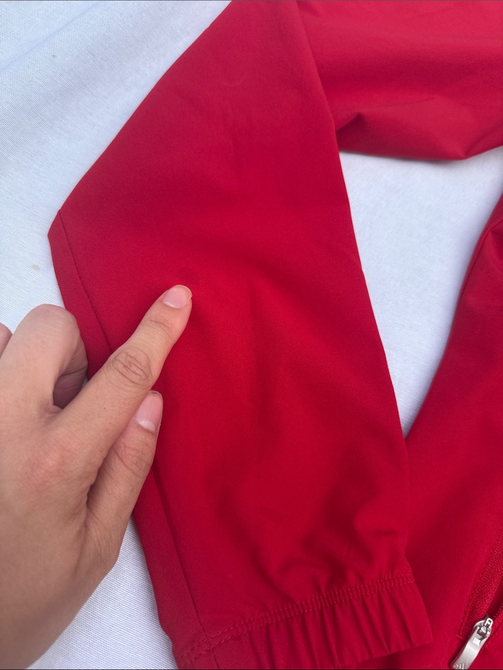 adidas Red Zip-Up Track Jacket - Picture 2 of 6